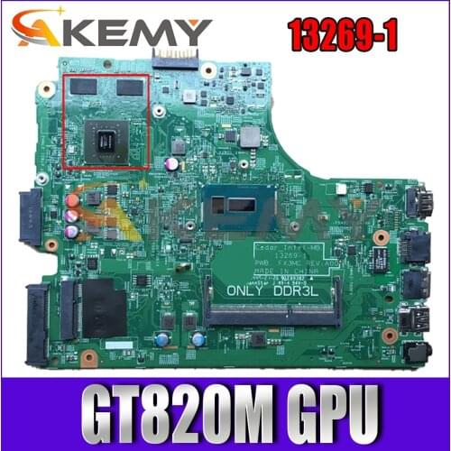 064HF9 13269-1 FX3MC MB For Dell Inspiron 3442 3542 3443 3543 5748 5749 Laptop Motherboard With Celeron Dual CoRe CPU GT820M GPU