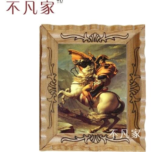 1:12 scale dollhouse miniatue classical oil Home Decorations Painting Frame Napoleon