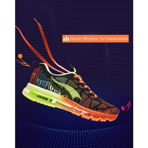 ONEMIX Mens Sport Running Shoes Ultra Sneakers Breathable Mesh Outdoor Air Cushion Athletic Shoes Music Rhythm Jogging Shoes