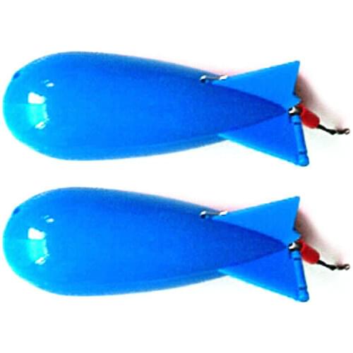 Pack of 2 Fishing Bait Bomb Carp Spod Bomb Bait Rocket Floats Fishing Feeder ZJ55