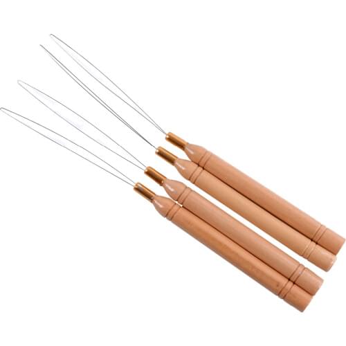 5 Pcs Micro Rings Loop Tool Threader Pulling Needle Used With Hair Plier and Beads for Human Hair Feather Extension Tools