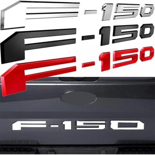 F-150 Emblem Badge Sticker Car Rear Trunk Sticker For Ford F150 Rear Tailgate Trunk Logo Decals Trim Auto Decals Accessories