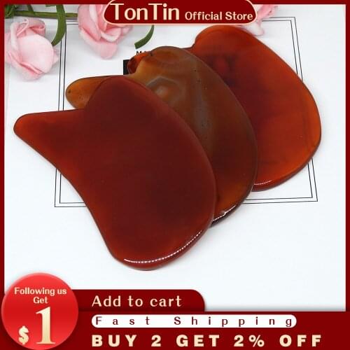 Natuurlijke Jade Schrapen Massage Schraper Gezicht Massager Acupunctuur Board Rozenkwarts Agaat Acupunt Facial