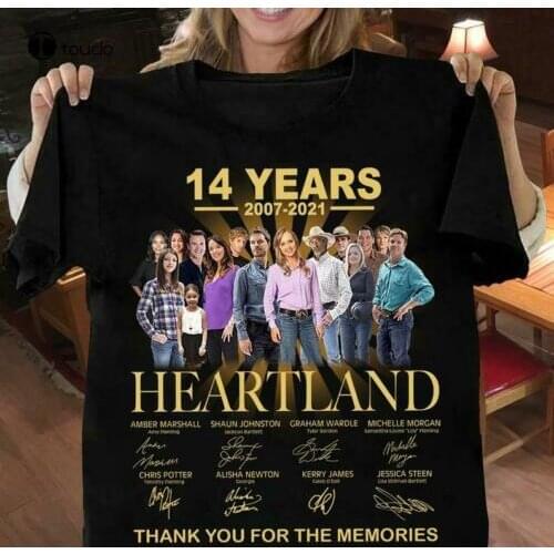 14 Years Heartland Film Anniversary Signature Heartland Fan 2007-2021 New Tee