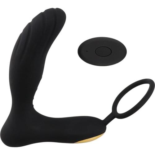 New Vibrator Sex Toys For Men Prostate Massage, Remote Control Anal Vibrator With Cockring Anal Hook Prostata Adult Toys