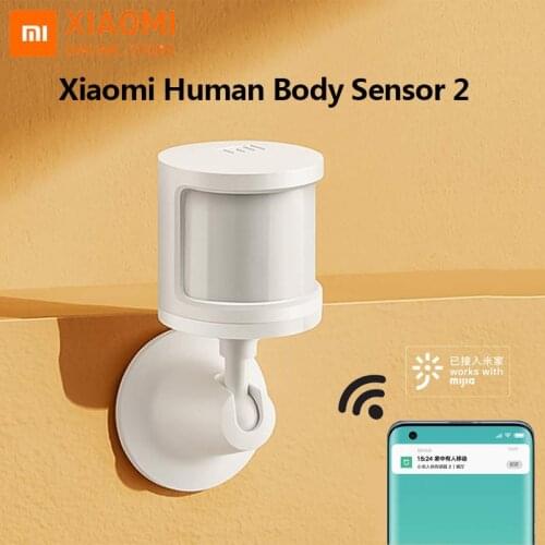 Original Xiaomi Mijia Smart Human Body Sensor 2 Intelligent Device With Rotate Holder Option Smart Home Suit Kit