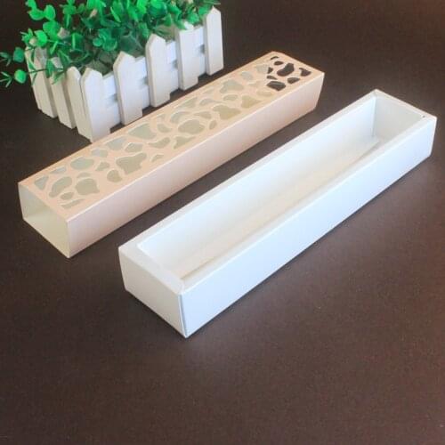 Hollow Out Cake Box Chocolate Candy Cookies Pastry Food Package Cases Containers Rectangular Packaged 25.8x6x4cm Party Supplies