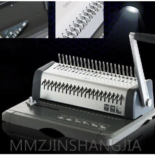 Manual Binding Machine Non-Hole Adjustment Accounting Special Office Punching Tool Small Portable Binding Machine