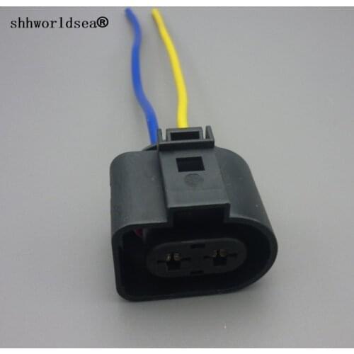 Shhworldsea 1J0973752 For VW Jetta Golf Beetle Passat Phaeton For Audi A3 2004-2016 A4 A6 S6 Pump 2 Pin Plug Pigtail Connector