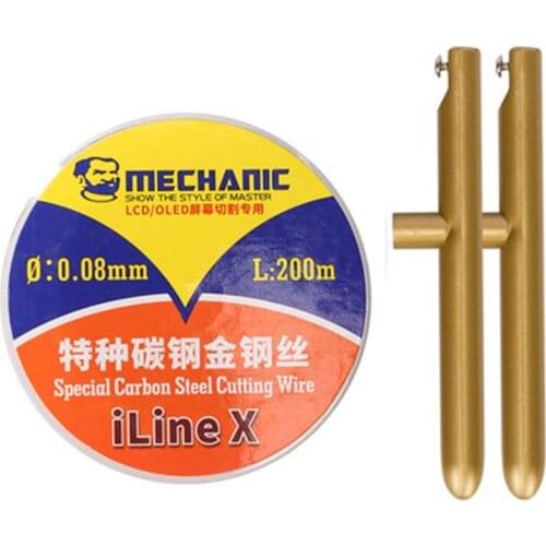 0.3mm-1.0mm Special Carbon Steel Cutting Wire LCD Screen Cutting Line with Handle For iPhone Samsung Glass Separator Repair