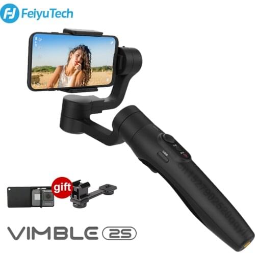 FeiyuTech Vimble 2s Smartphone Gimbal 3-Axis Handheld Stabilizer with 180mm Extension Pole for iPhone 11 XIAOMI Samsung HUAWEI