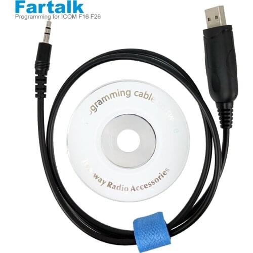 USB Programming Cable for ICOM Radio IC-F16 F26 A110 IC-V8 V80 IC-F3 IC-F4 IC-F3026 IC-F11 F21 IC-208H IC-F43 F33 Walkie Talkie