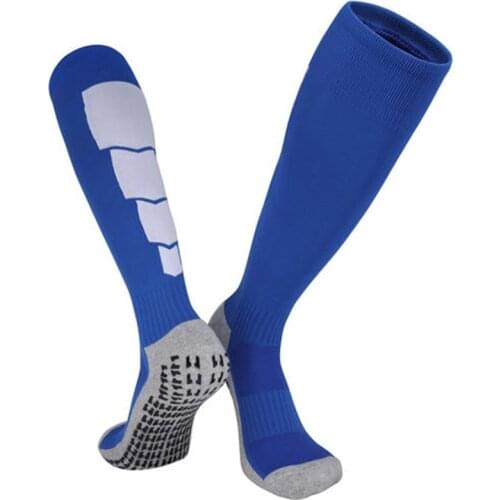 Adult Football Stockings Non-Slip Rubber Particles Mens Thick Towel Bottom Non-Slip Running Sports Training Socks