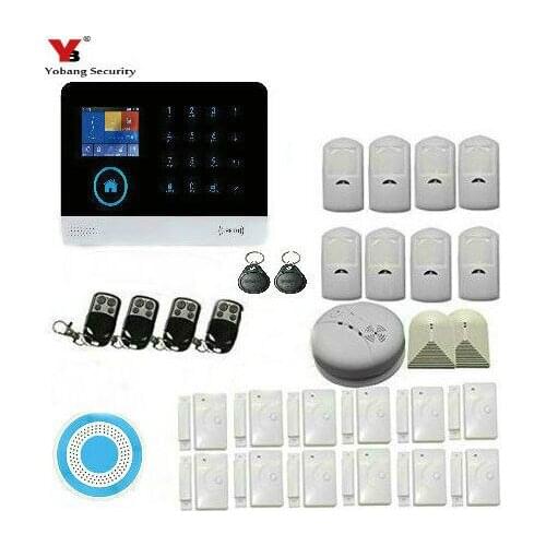 Yobang Security WIFI GSM GPRS German Switchable RFID card Wireless Home Security Arm Disarm Alarm system APP Remote Control