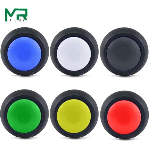 1Pcs 2Pin Mini Button switch 12mm 1A waterproof switch pbs33b 12v momentary Push button Switch reset Non-locking pbs-33b