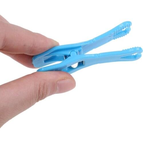 1pc Temporary Tattoo Body Piercing Needle Slot Clip Disposable Body Piercing Needle Slot Sterile Blue Piercing Clip Tattoo Tool
