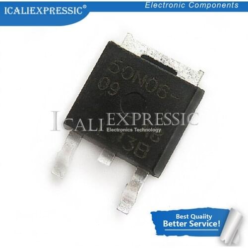5PCS 50N06-09L SUD50N06-09L TO-252 60V 50A In Stock
