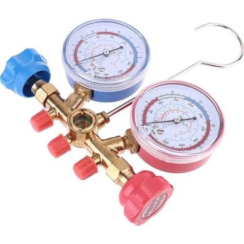 AC Diagnostic Manifold Freon Gauge Hose Set Charging R134A R12 R22 R502 Refriger
