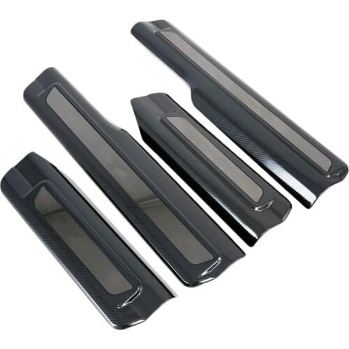 Carbon Fiber Accessories Door Side Sill Guard Protector Cover Trim Fit For BMW 3 Series G20 2019 2020