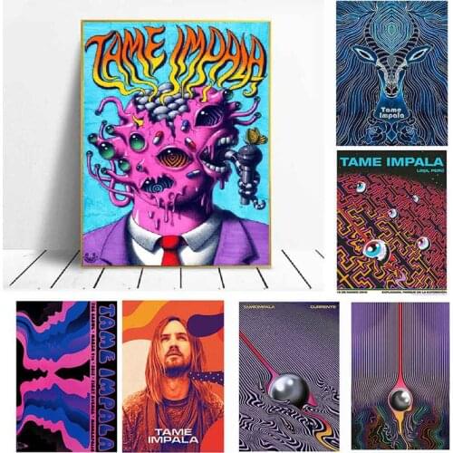 5D Diamond Painting Tame Impala Psychedelic Rock Music Band Tour Diamond Embroidery Mosaic Cross Stitch Kit Room Decoration