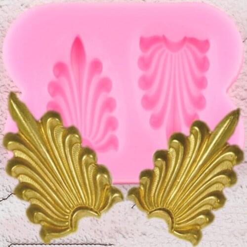 Baroque Relief Border Silicone Molds Cupcake Topper Fondant Cake Decorating Tools Candy Polymer Clay Chocolate Gumpaste Moulds