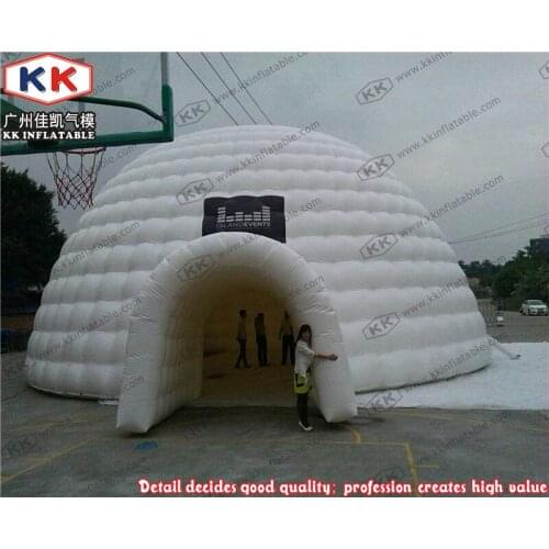 White dome tent large inflatable igloo tent for Camping