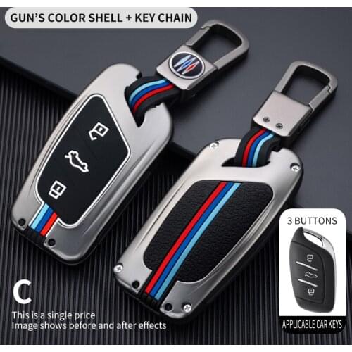 Zinc Alloy +Silicone Keychain Car Key Cover for Mg Mg6 Zs Hs for Roewe I5 Rx5 Max Rx3 2017 2018 2019 2020 Key Case Car Styling