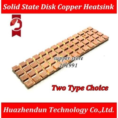 DEBROGLIE Copper Heatsink Thermally Conductive Adhesive Thin Copper M.2 NGFF 2280 PCI-E NVME Solid State Disk SSD Radiator