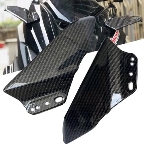 For Kawasaki Ninja ZX-6R ZX-10R ZX-14R 2000-2020 Front Aerodynamic Winglets ABS plastic Windshield Fairing Wing ZX-6R ZX-10R