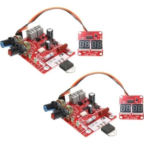 Fashionny-D01 Spot Welder Control Board 40A 100A Digital Spot Welding Machine Time & Current Control Display Spot Welder