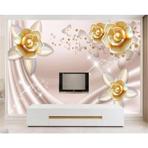 Beibehang behang Custom photo wallpaper 3D embossed floral TV sofa wallpaper home decor living room bedroom mural 3d wallpaper