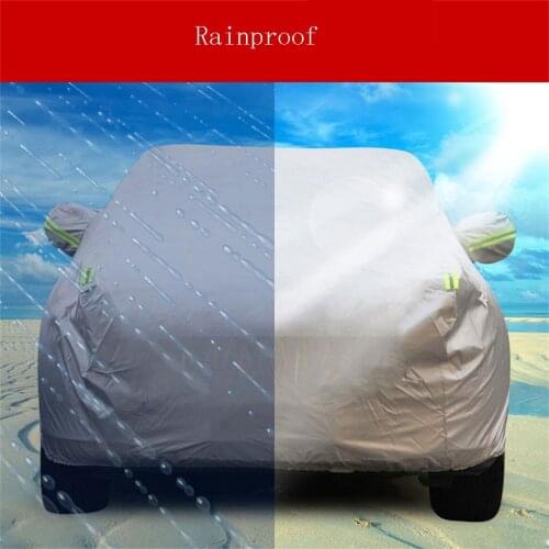 Indoor Outdoor Full Car Cover Sun UV Snow Dust Resistant Protection For Hatchback Three Carriages Off-Road Vehicle Car Covers