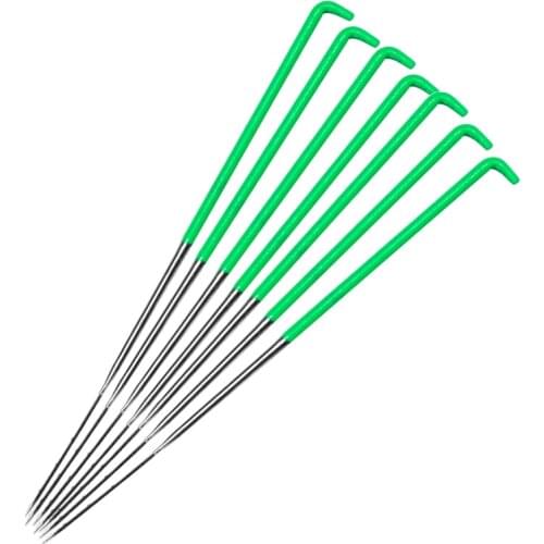 LMDZ 7 Pcs Green Needle Felting,Wool Felting Supplies Felting Needles, Felting Tool with Plastic Box for Wool Felting and DIY