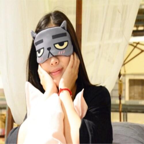 Sleeping Mask Cartoon Cute Multi-Purpose Eyepatch Lovely Eye Cover For Eye Creative Creative Portable Travel Relax Sleeping Aid