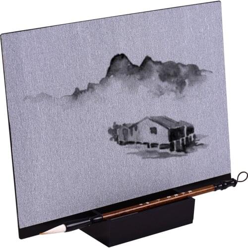 Reusable Buddha Board Artist Board Paint with Water Brush & Stand Release Pressure Relaxation Art Mindfulness Relaxing Gift