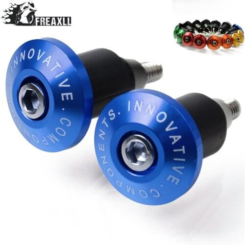 Motorcycle 7/8'' 22MM Handlebar Grips Handle Bar Cap End Plugs For Yamaha Tmax 500 T-max 530 YZ80 YZ85 XTZ125 by FXCNC Racing