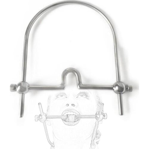 Stainless Steel BDSM Torture Open Mouth Gag Slave Fetish Sex Games For Adults Sextoy Couple Bondage Restraints Erotic Toys