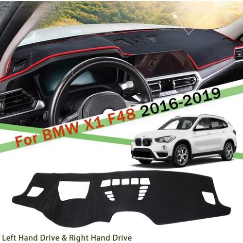 For BMW X1 F48 2016-2019 Anti-Slip Mat Dashboard Cover Pad Sunshade Dashmat Protect Carpet Car Dashboard Cover Accessories
