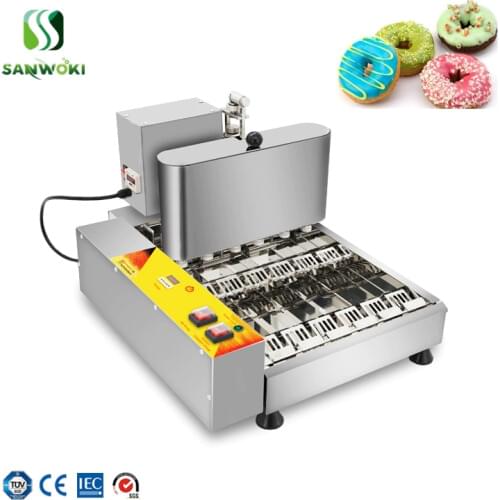 Electric donut baker donut making equipment 6-raw Donut maker & fryer Machine Doughnut makers frying machine 110V 220V