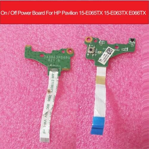 On / Off Power Board For HP Pavilion 15-E065TX 15-E063TX E066TX Power Side Button Switch Board With Cable DA0R63PB6B0