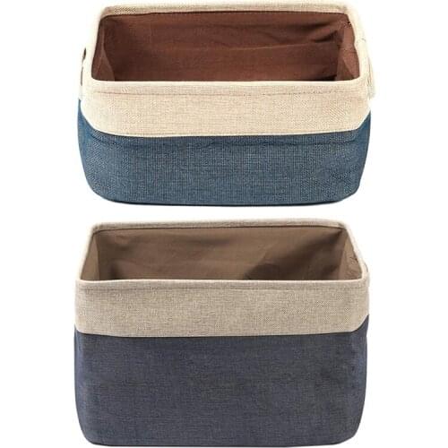 Practical Storage Bins,Collapsible Fabric Storage Basket with Dual Handles, Foldable Toy Bins for Clothes Storage,Home Organizer