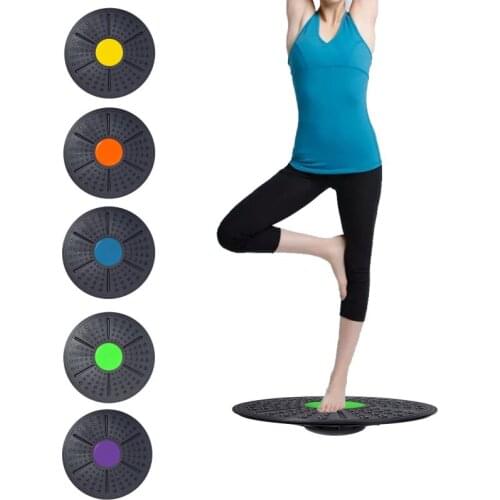 Yoga Balance Board Disc Stability Round Plates Exercise Trainer For Fitness Sports Waist Wriggling Fitness High Quality