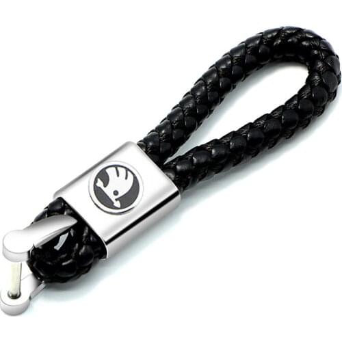 1pc fashion Car Badge Keychain Key Chain Keyring Weaving For Skodas Octavia A5 A7 Fabia superb car-styling Accessories