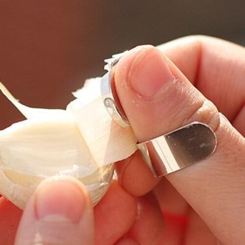 1pcs Multi-Function Practical Peeling Garlic Stainless Steel Chestnut Peeler Garlic Ginger Cutter Planer Kitchen Tools