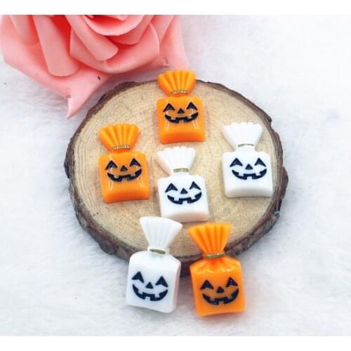 10pcs/lot flat back resin Halloween candy cabochons accessories about 25mm