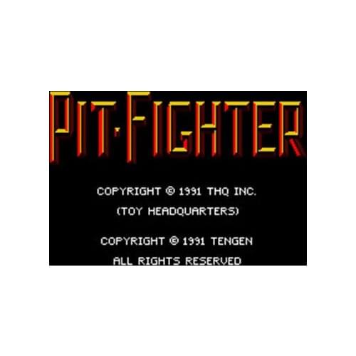 Pit Fighter 16 bit Big Gray Game Card For USA NTSC Game Player