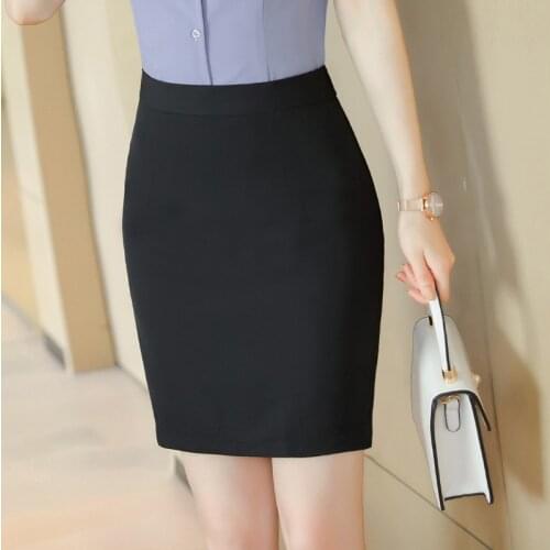 2021 Spring and Autumn Womens Clothing Large Size S-5XL High Quality Ladies Skirts High Waist Office Professional Wear Skirts