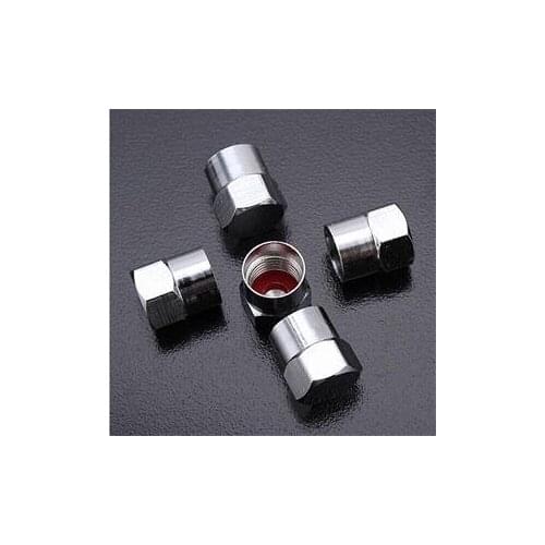 5pcs/lot Car Bike Tube Tyre Valve Dustproof Caps Chrome Metal Wheel Tire Valve Dust Caps