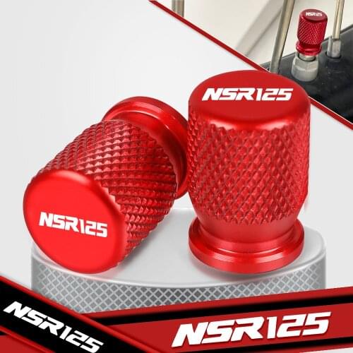 Motorcycle Accessories Wheel Tire Valve Stem Caps Airtight Covers For HONDA NSR125 NSR 125 1988 1989 1990 With Logo "NSR125