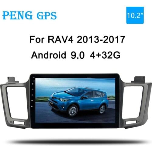10.2" 2din Android 9.0 Car Radio Stereo GPS for Toyota RAV4 2013 2014 2015 2016 2017 RAV 4 no Car DVD Player Multimedia Auto